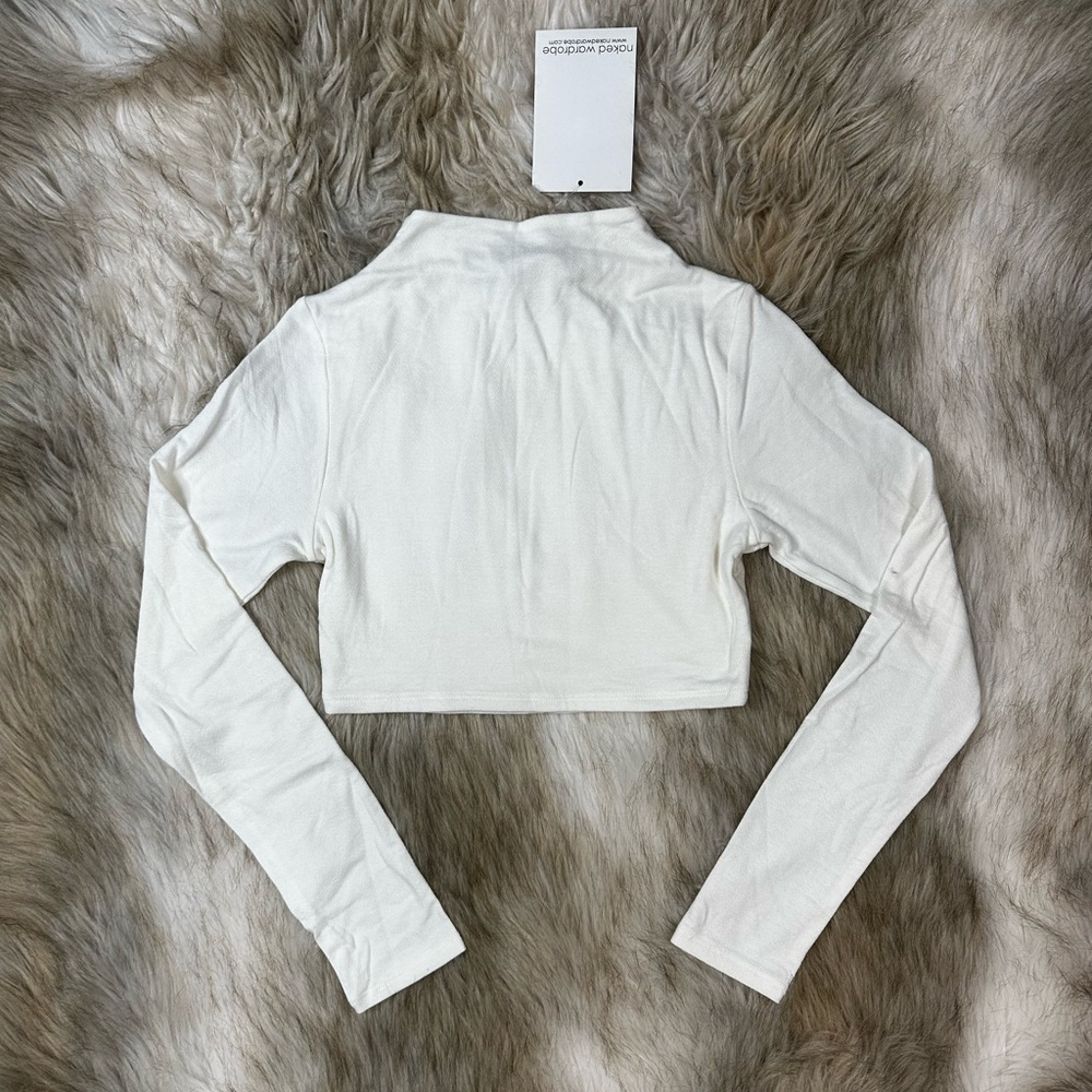 Naked Wardrobe Long Sleeve Turtleneck Crop Top with matching MIDI Skirt - Picture 7 of 12